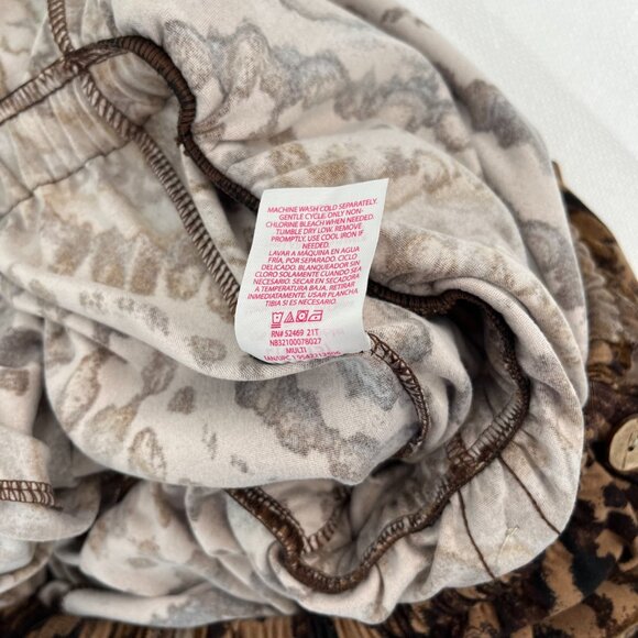 *NWT* No Boundaries Brown Black Animal Print Tribal Jumpsuit Strapless L 11/13 - Picture 11 of 12